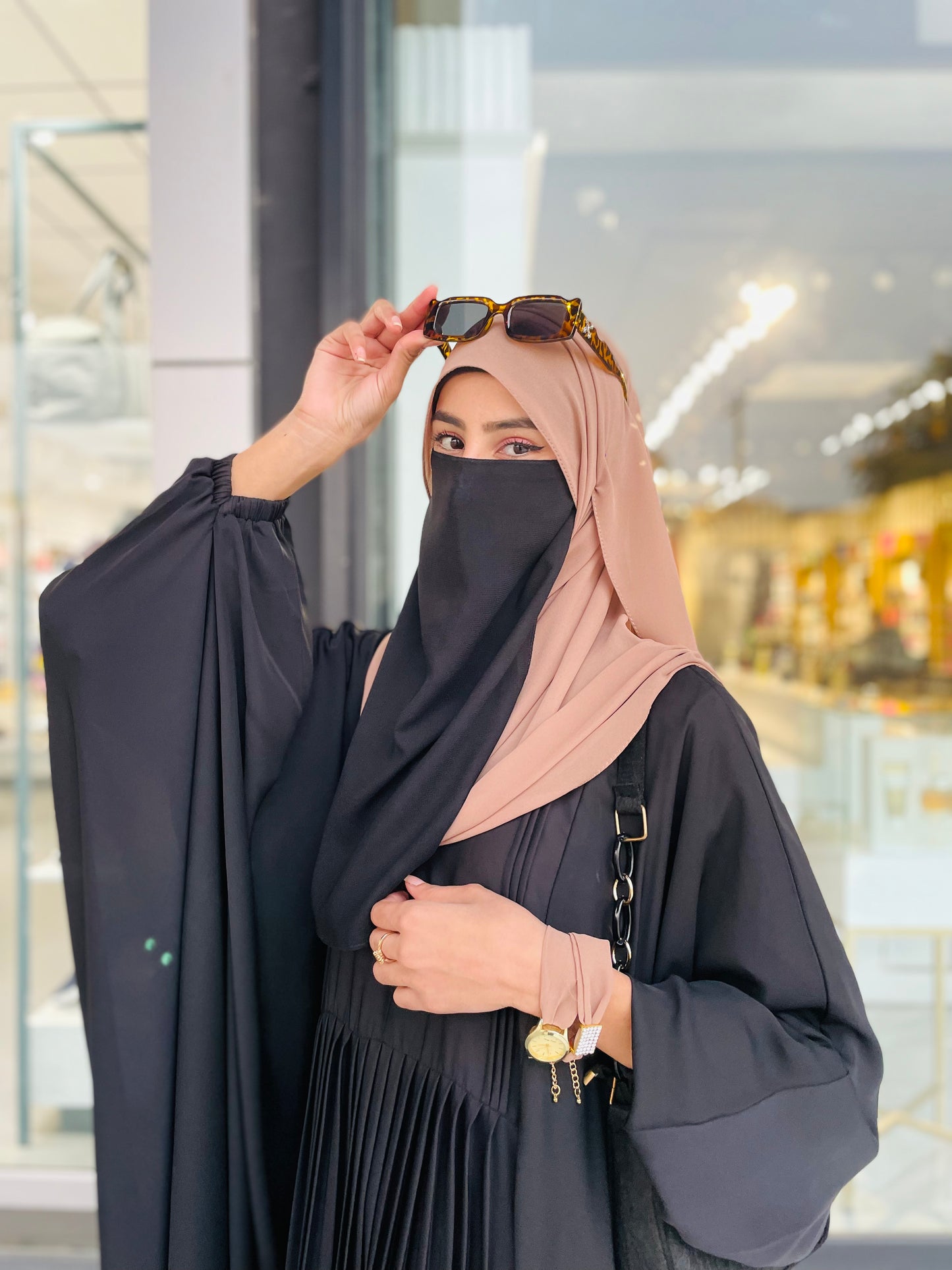 Cafe Georgette Hijab + Watch + Bracelet + Gift Sett