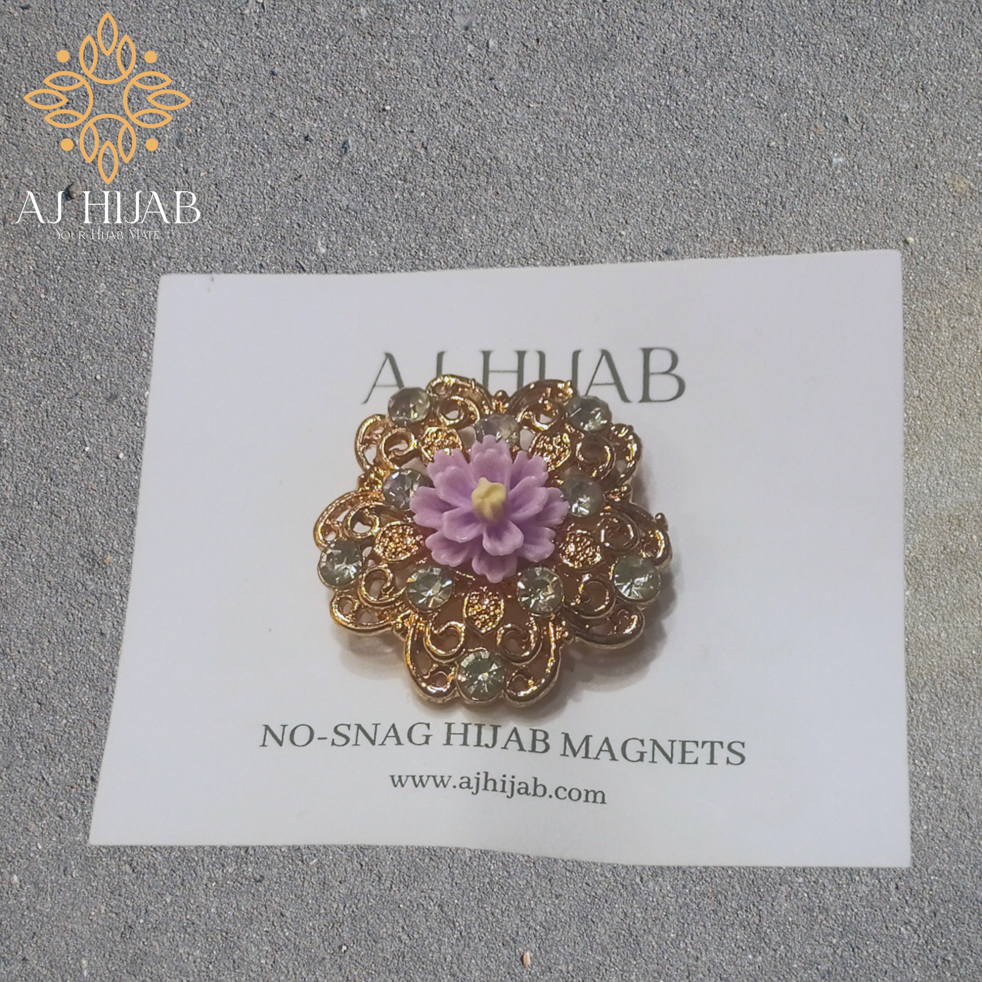Flower Brooch Pin - Multi - AJ Hijab