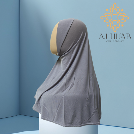 Silver Grey Imported Medium Makhna - AJ Hijab