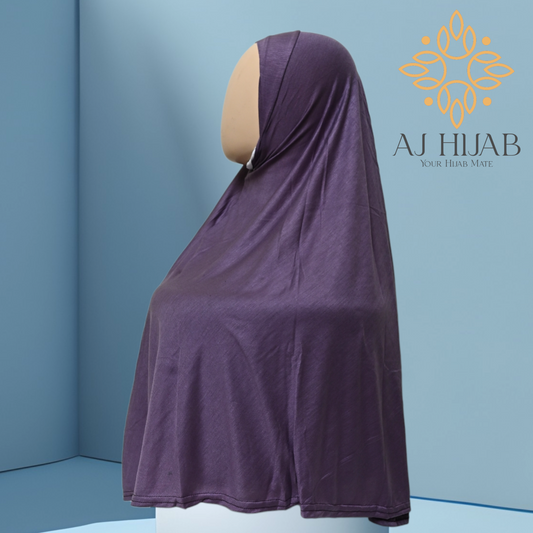 Mountbatten Pink Cotton Jersey Large Makhna - AJ Hijab