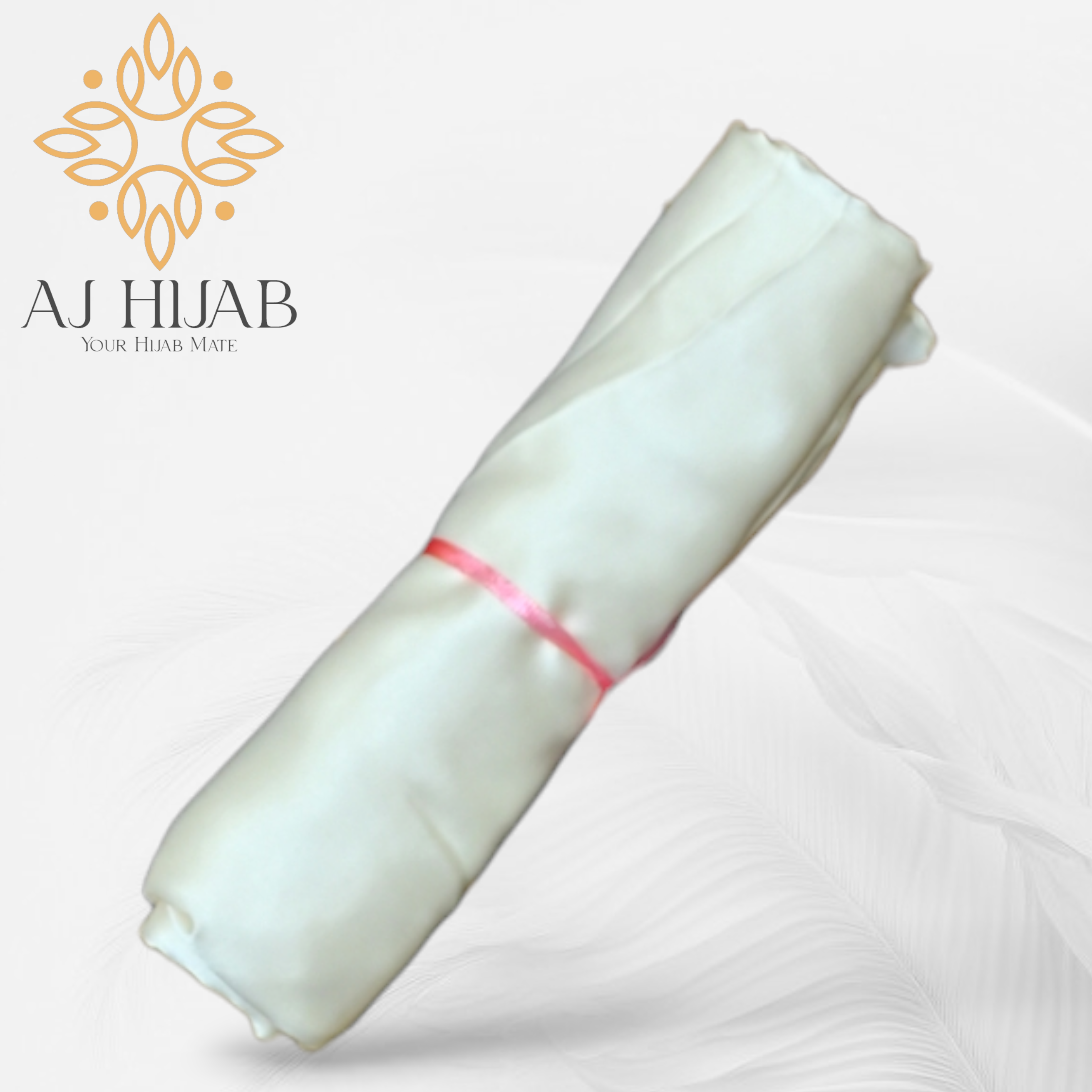 Satin Silk Cream Hijab AJ Hijab