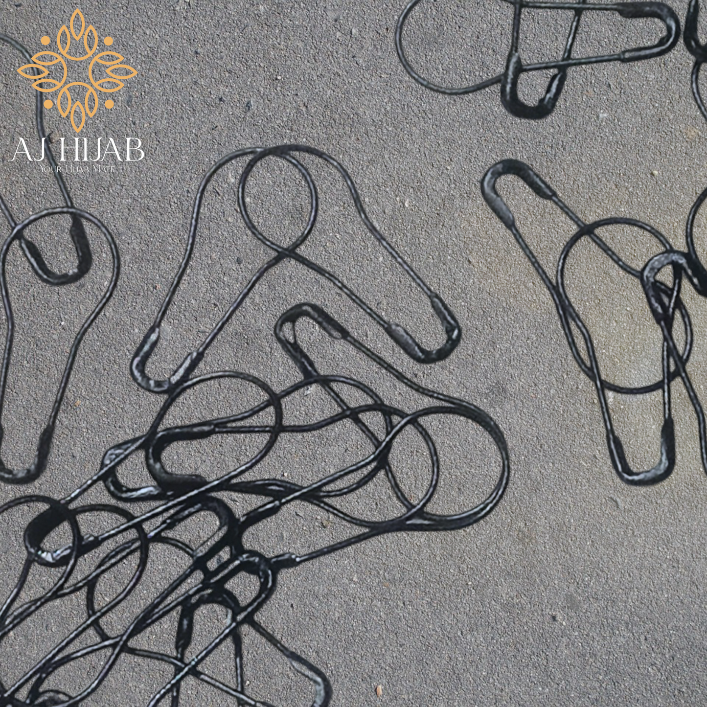 Snag Free Pin - Black - AJ Hijab