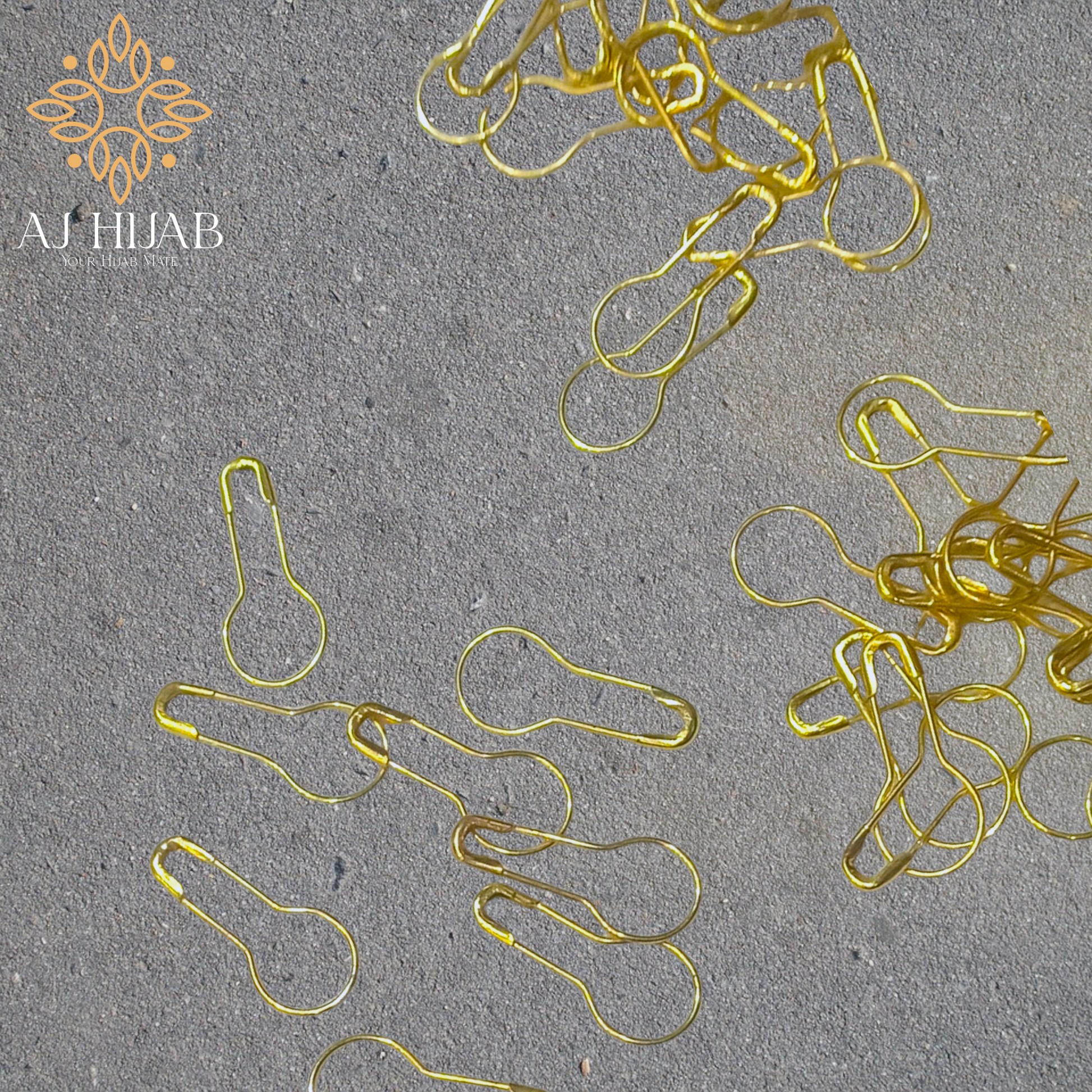 Snag Free Pin - Golden - AJ Hijab