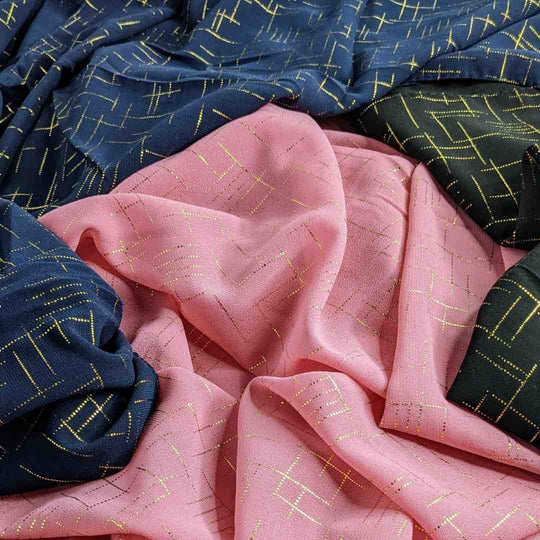 Georgette Check Foil