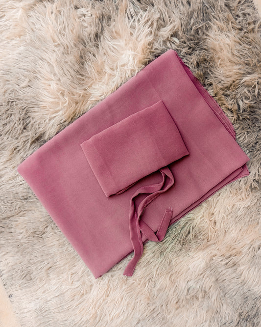 Hijab & Niqab Mauve Sett
