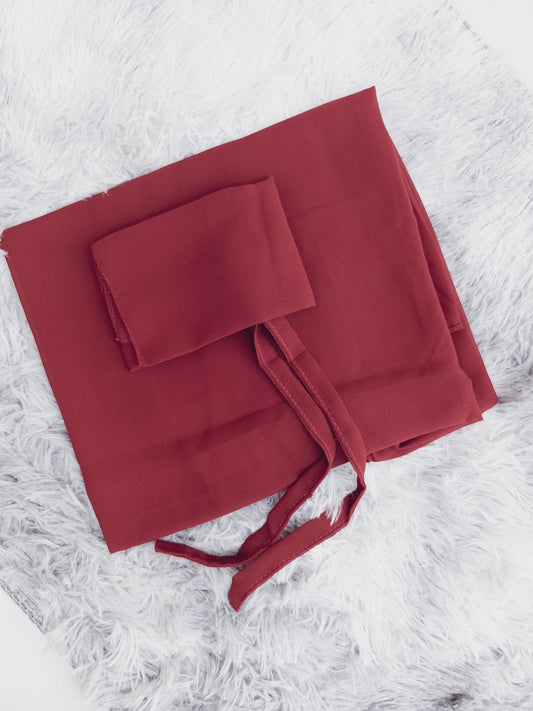 Hijab & Niqab Maroon Sett
