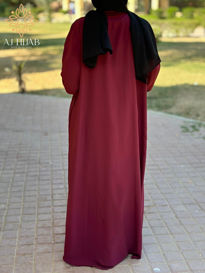 Reeha Abaya - Maroon