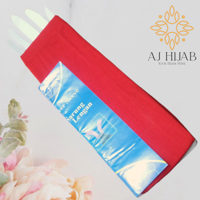 Adult Arm Sleeves - Red - AJ Hijab