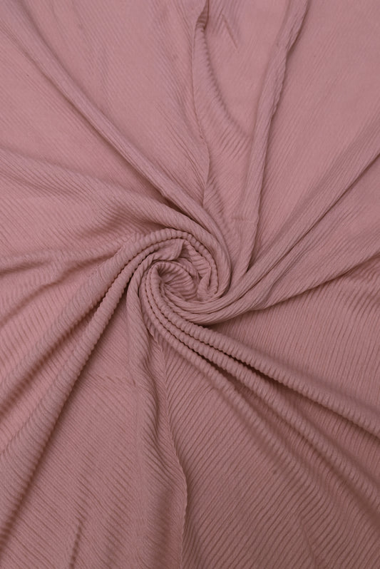 Crumpled Hijab - Light Nude Pink