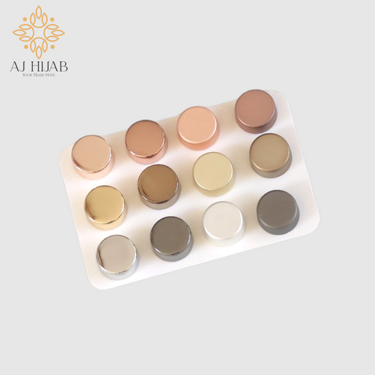 Flat Round Shine Magnet Strong - AJ Hijab