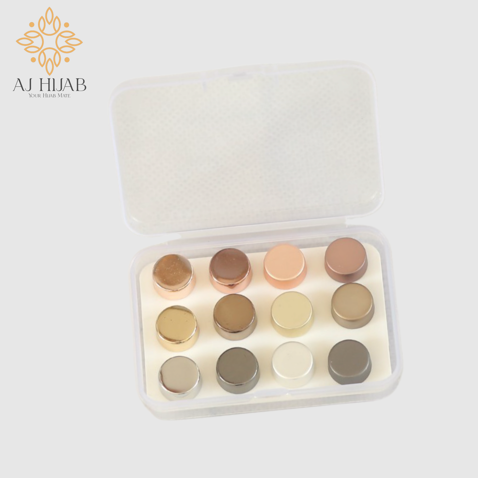 Flat Round Shine Magnet Strong - AJ Hijab