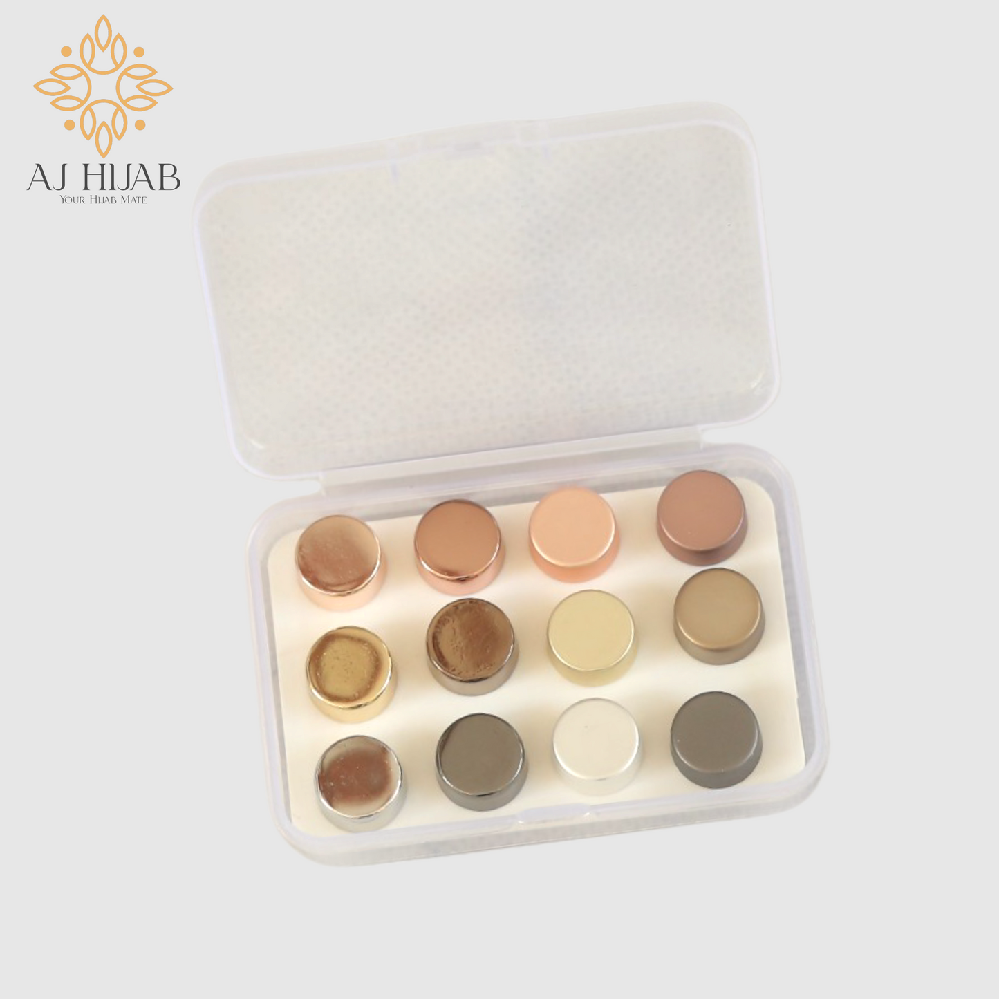 Flat Round Shine Magnet Strong - AJ Hijab