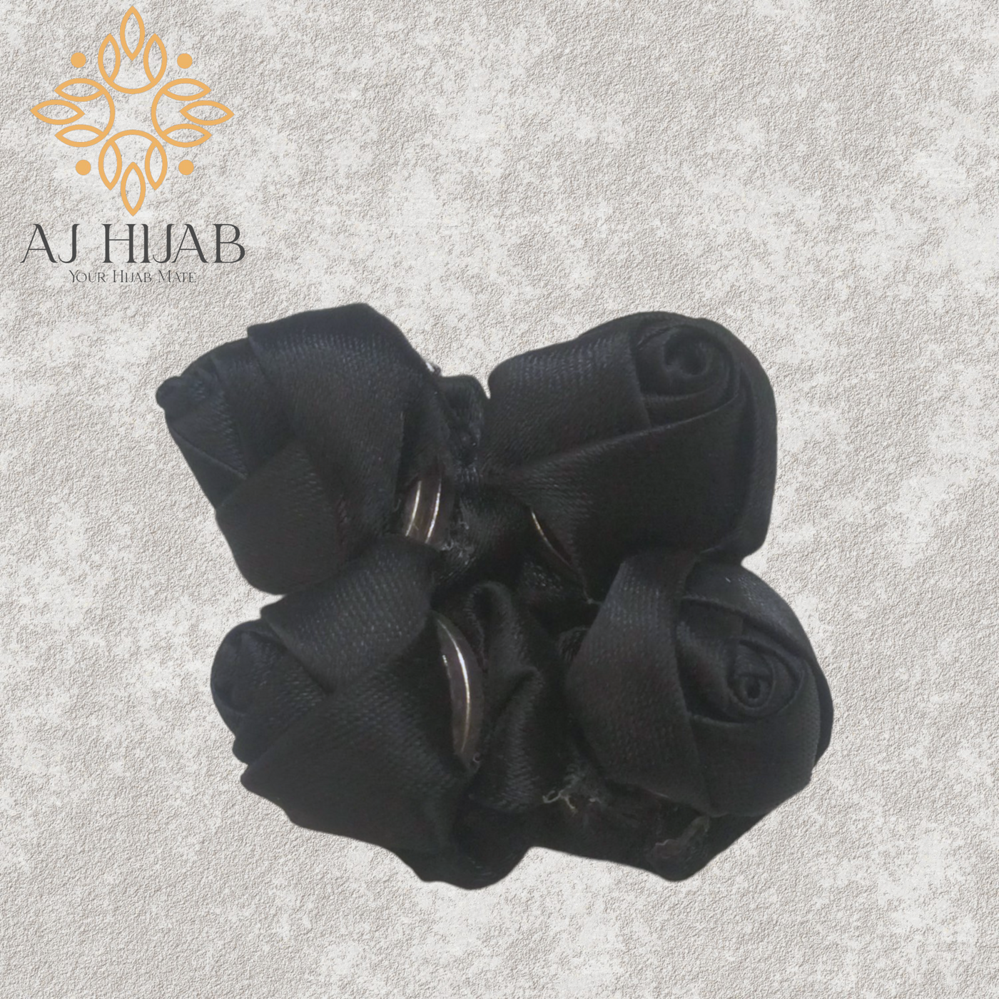 Flower Magnet - Black - AJ Hijab