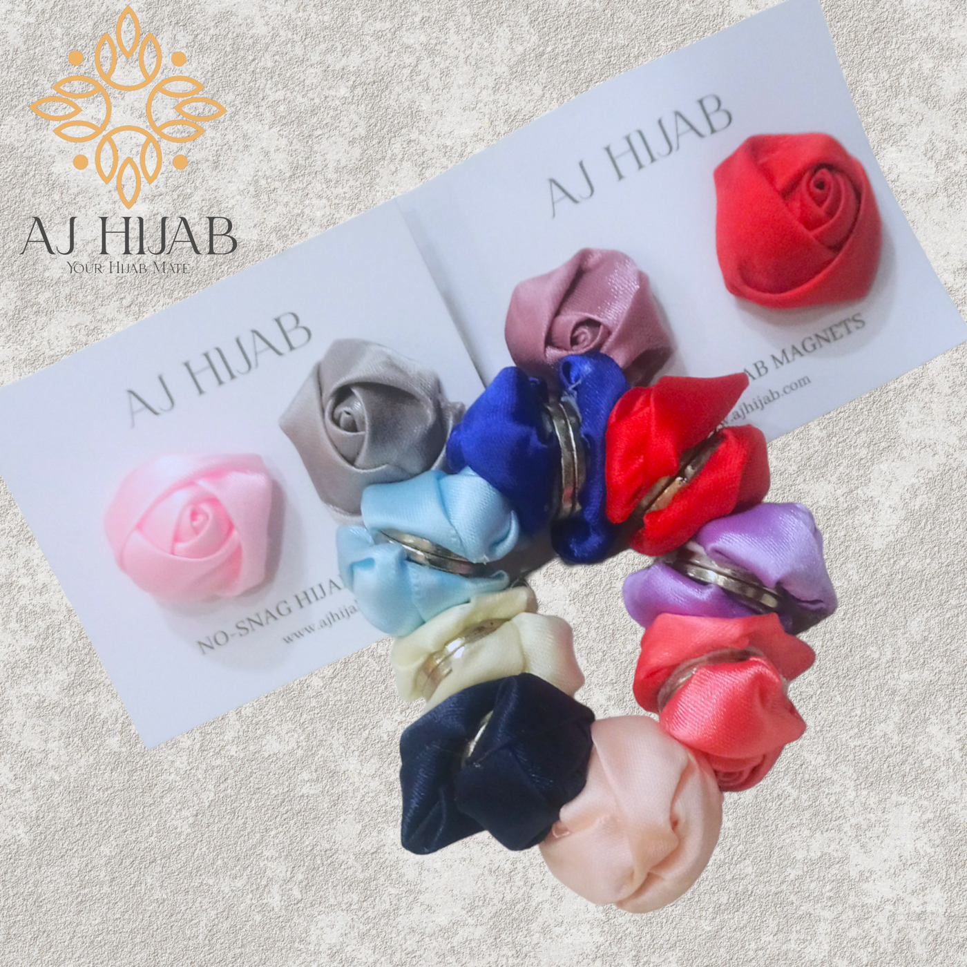 Flower Magnet - Multi - AJ Hijab