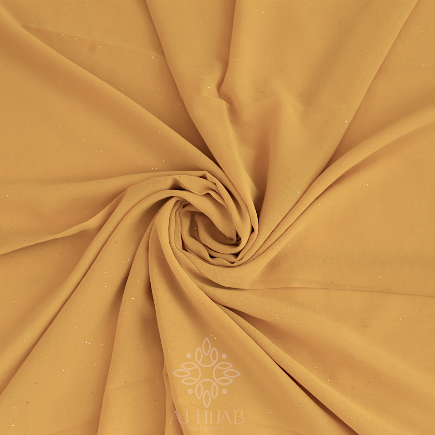 Mustard Yellow  Glitter Georgette Hijab