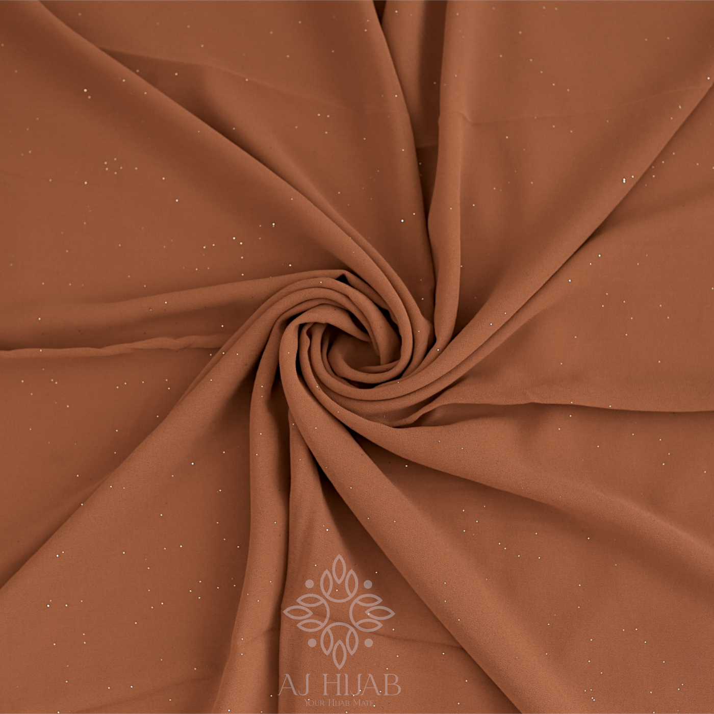 Russet  Glitter Georgette Hijab