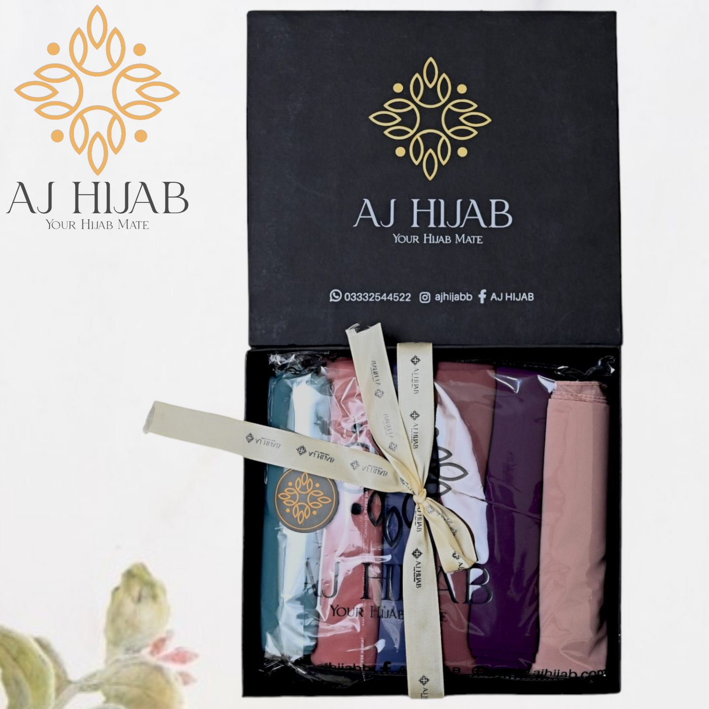 Bundle Of 4 - Plain Jersey Hijab (Select Colors)