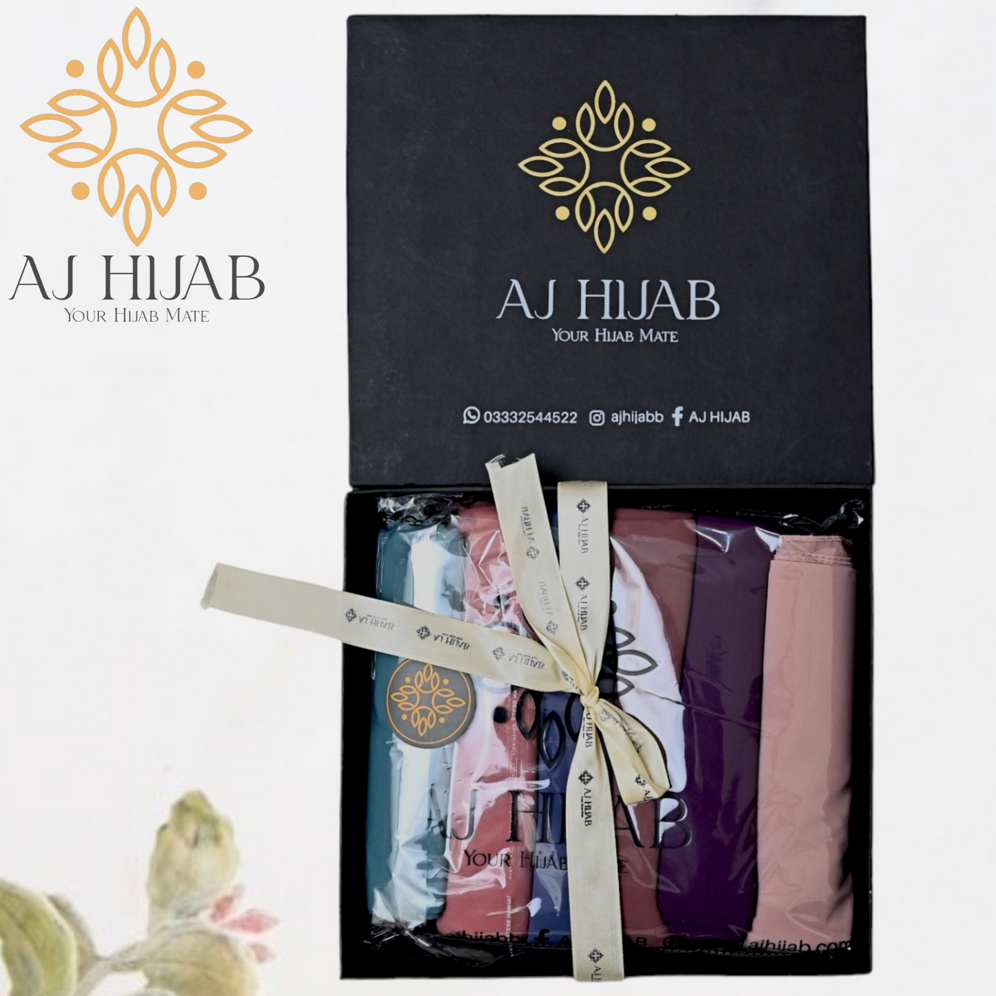 Bundle Of 4 - Premium Georgette Hijab (Select Colors)