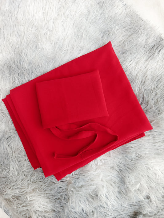 Hijab & Niqab Red Sett