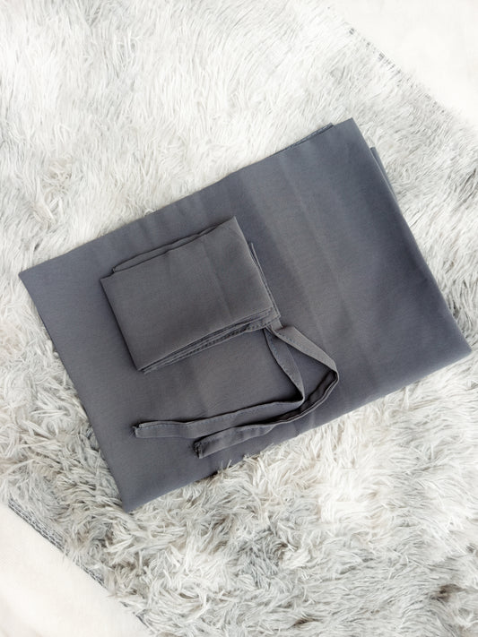 Hijab & Niqab Charcoal Grey Sett