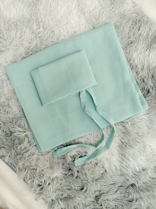 Hijab & Niqab Mint Green Sett