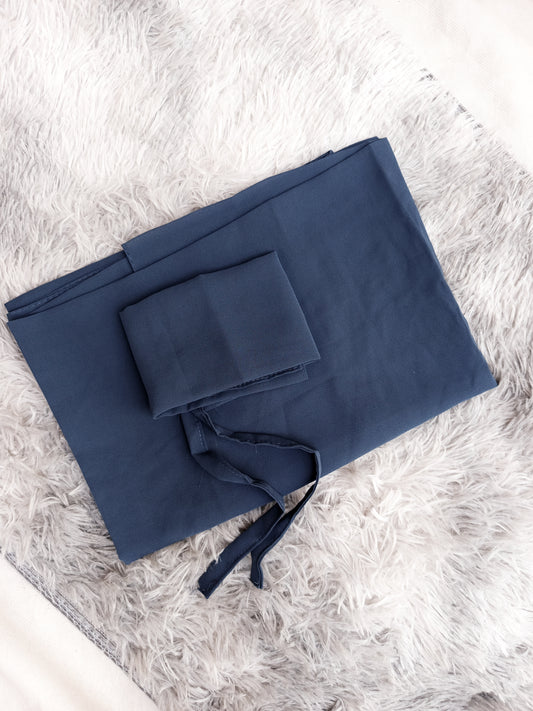 Hijab & Niqab Dark Denim Sett