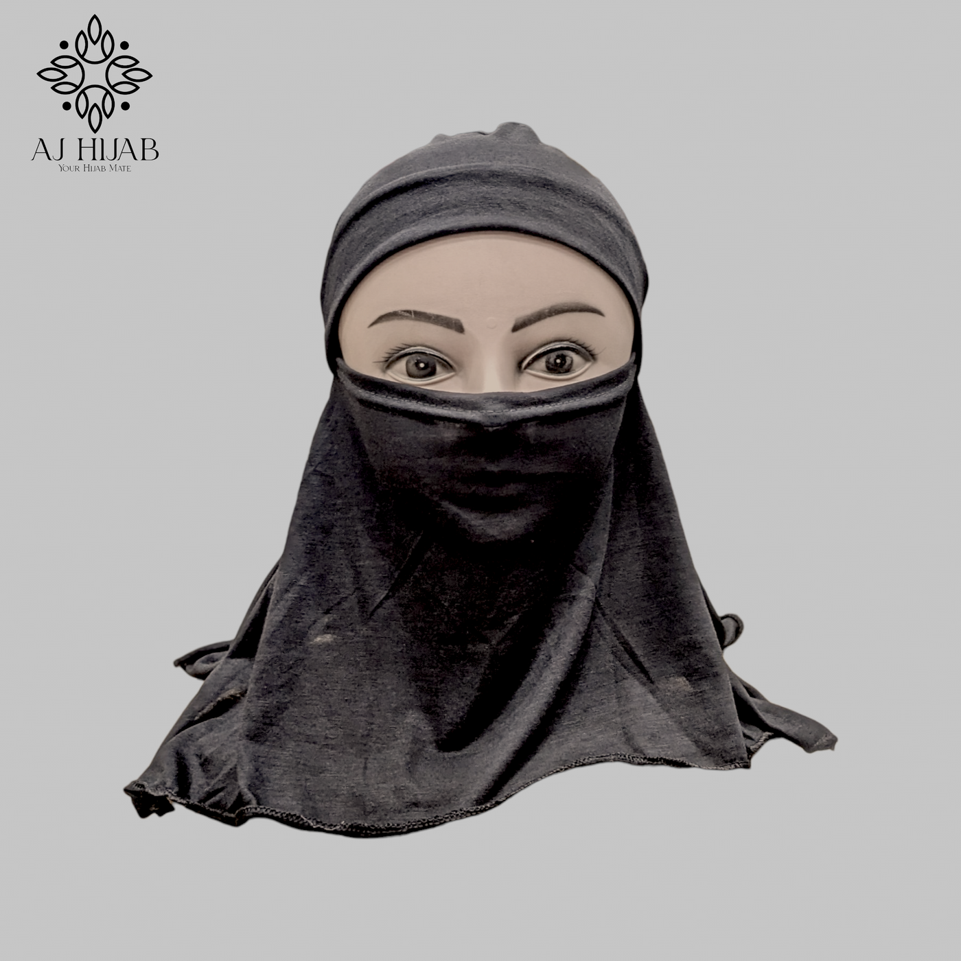 Ninja With Niqab Cap - Black