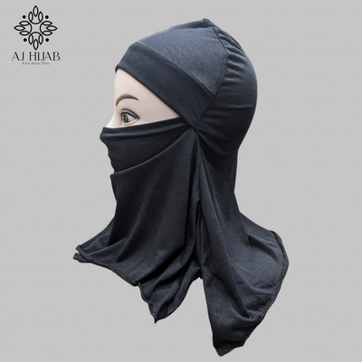 Ninja With Niqab Cap - Black