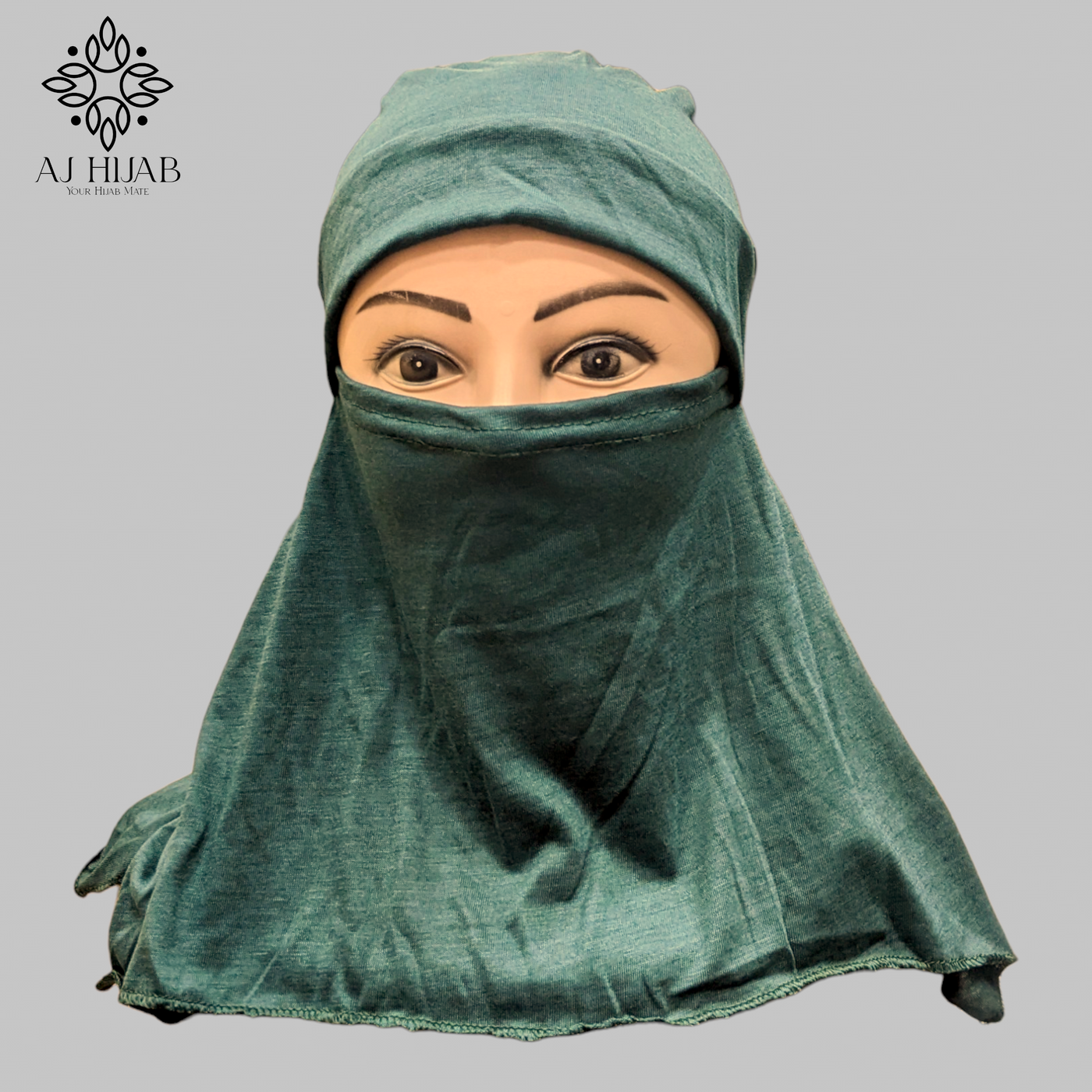 Ninja With Niqab Cap - Bottle Green