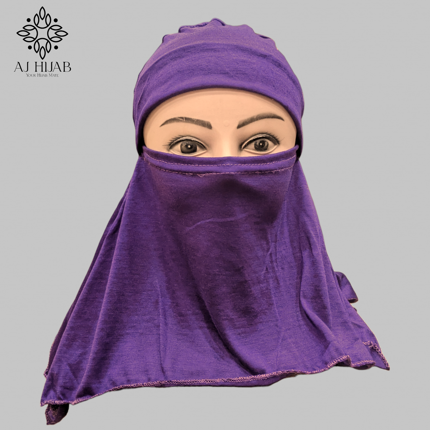 Ninja With Niqab Cap - Burgundy Purple