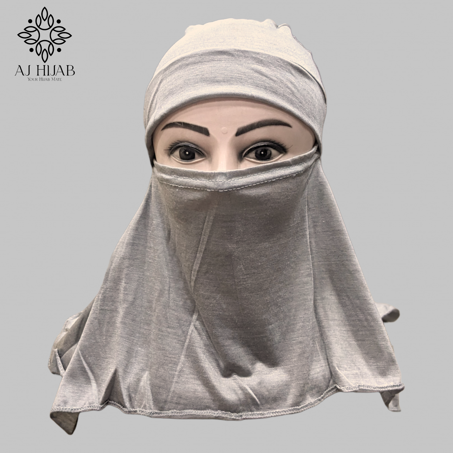 Ninja With Niqab Cap - Light Grey