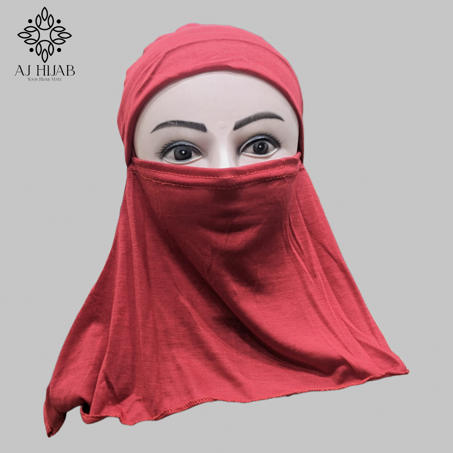 Ninja With Niqab Cap - Red