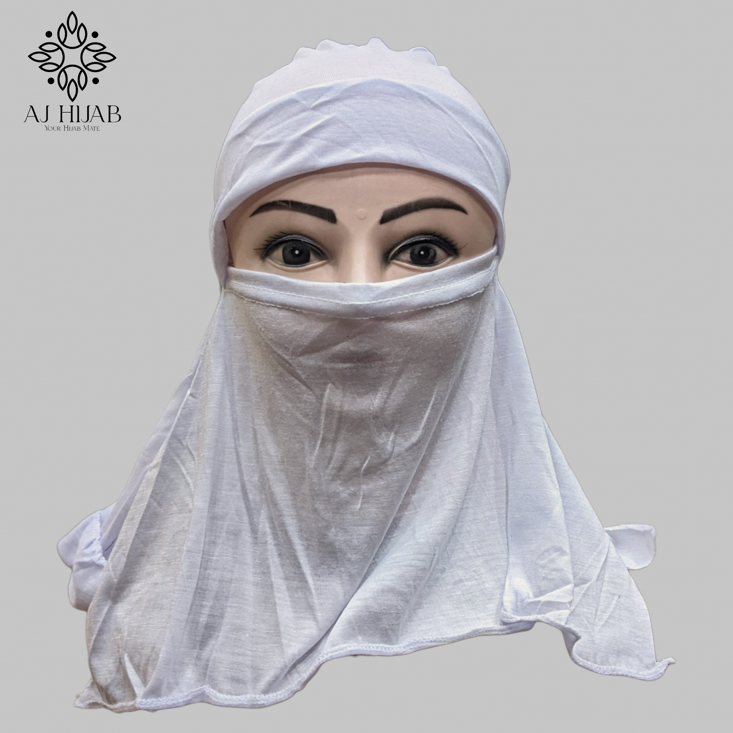 Ninja With Niqab Cap - White