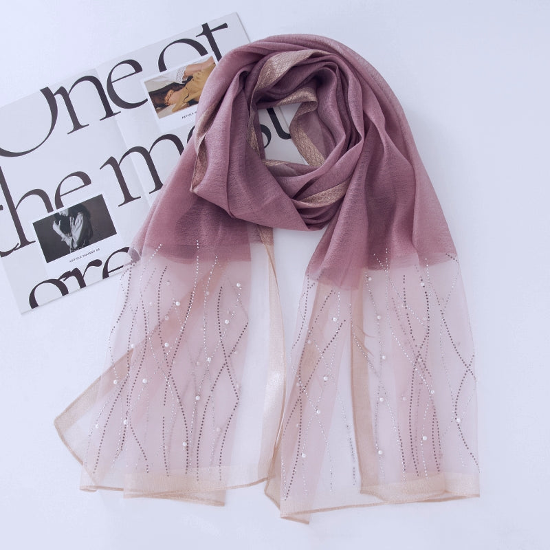 Organza Luxe Hijab - Mauve