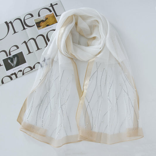 Organza Luxe Hijab - Off White