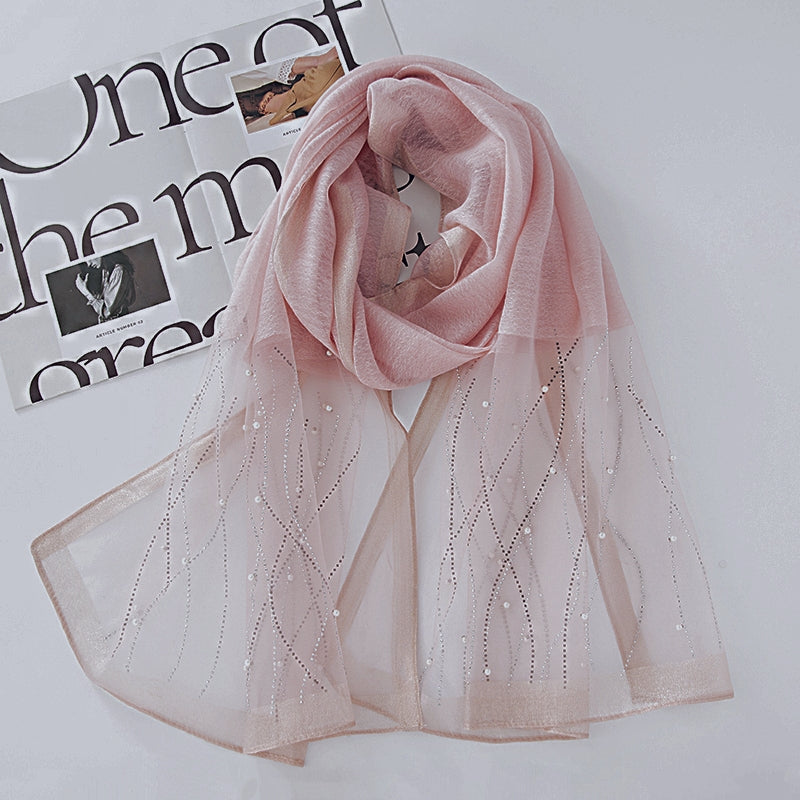 Organza Luxe Hijab - Pink