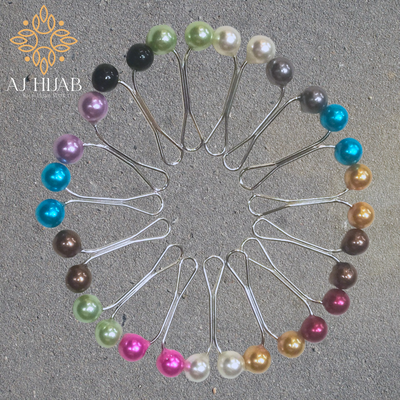 Pearl Clip Pin - Multi - AJ Hijab