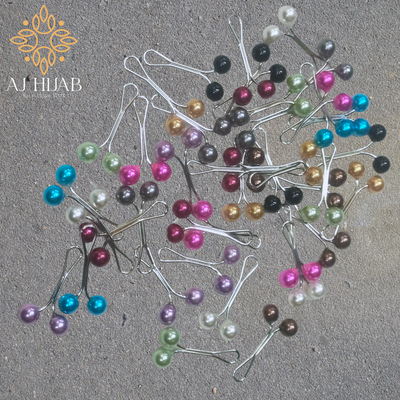 Pearl Clip Pin - Multi - AJ Hijab