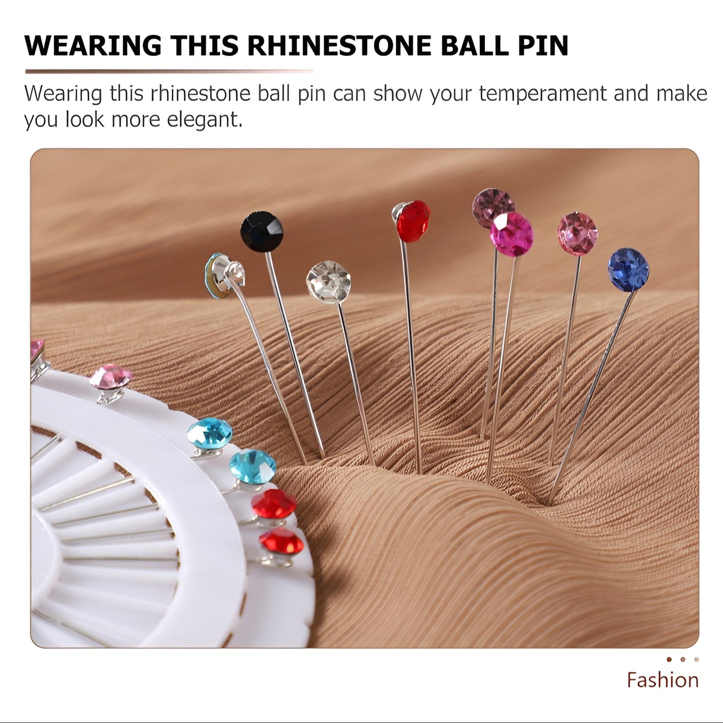 Crystal Hijab Pins - Multicolored