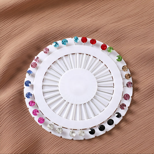 Crystal Hijab Pins - Multicolored
