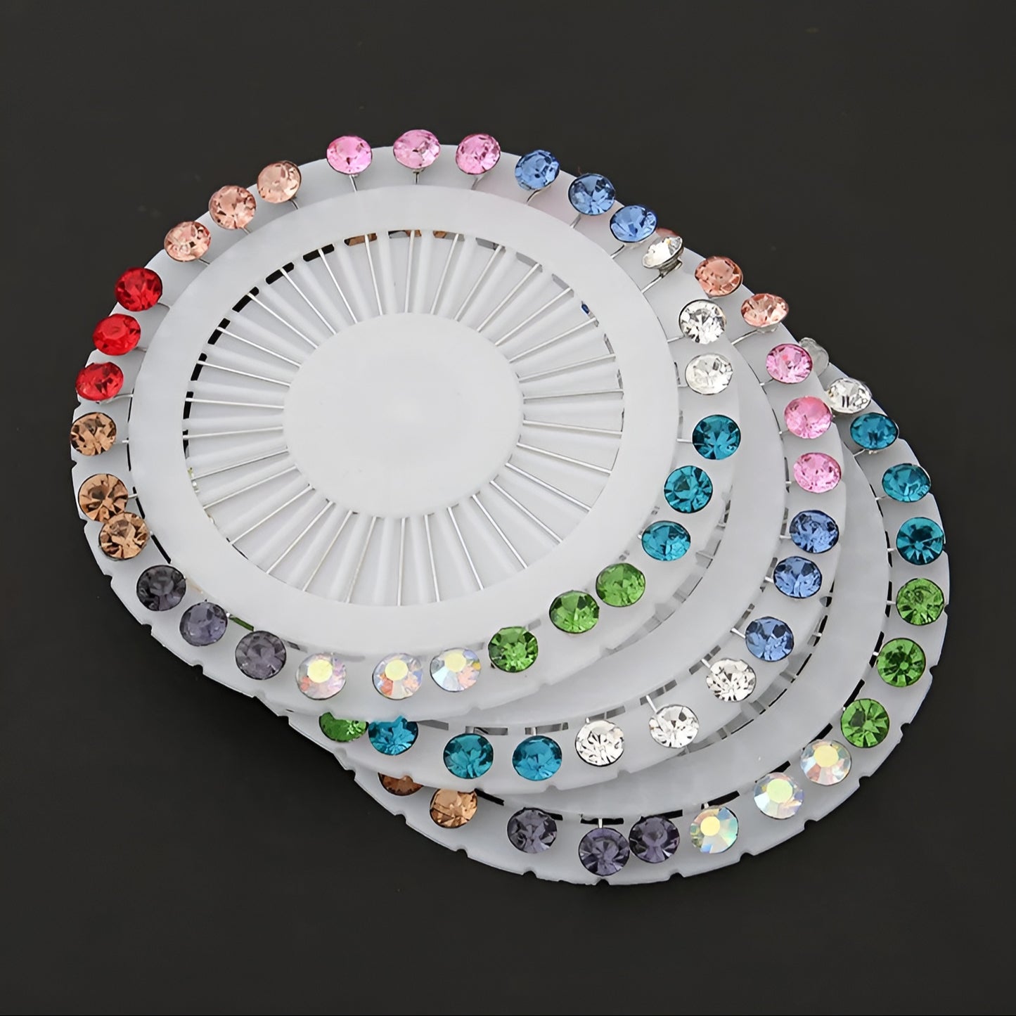 Crystal Hijab Pins - Multicolored