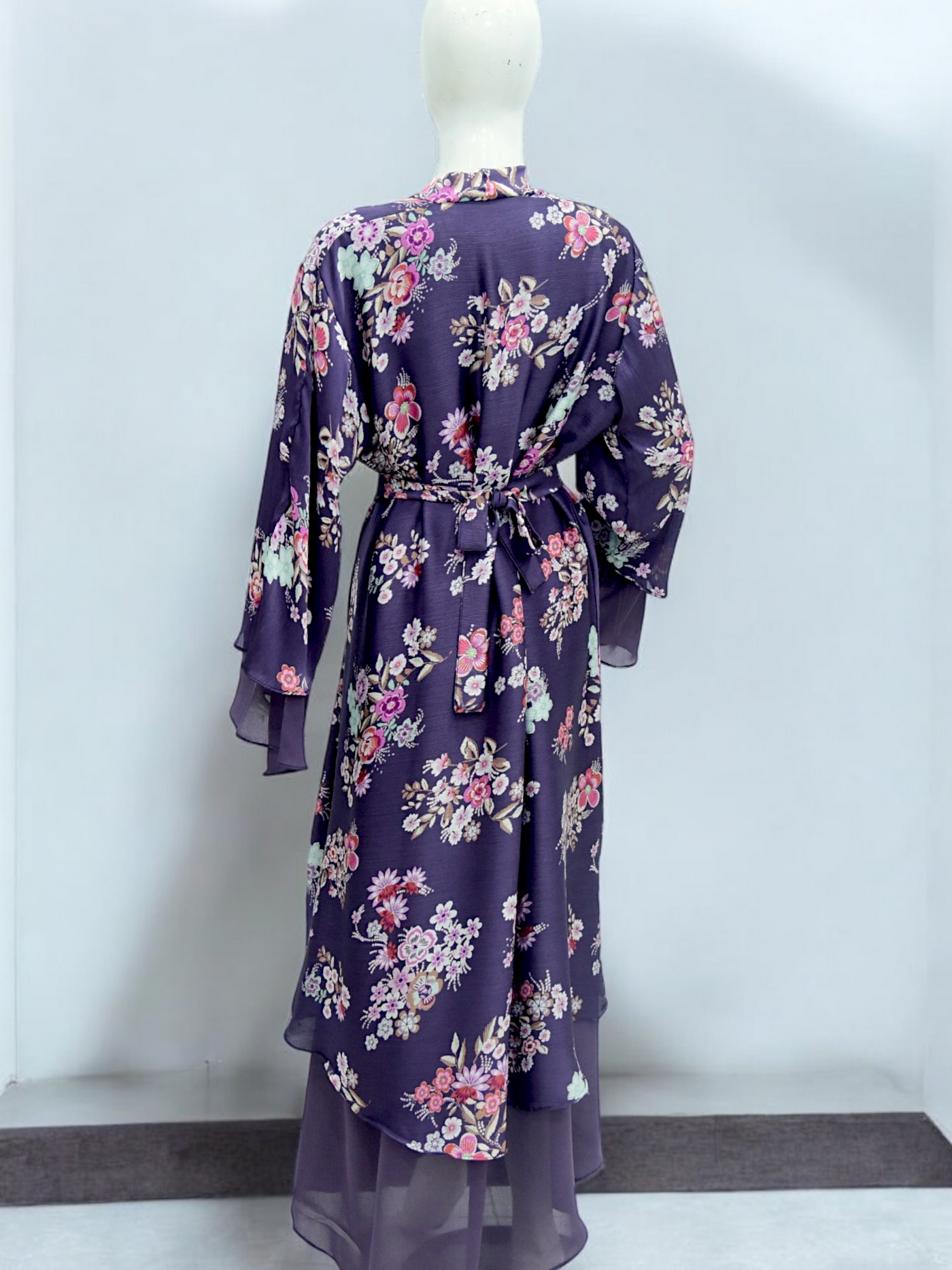 Printed Double Layer Abaya