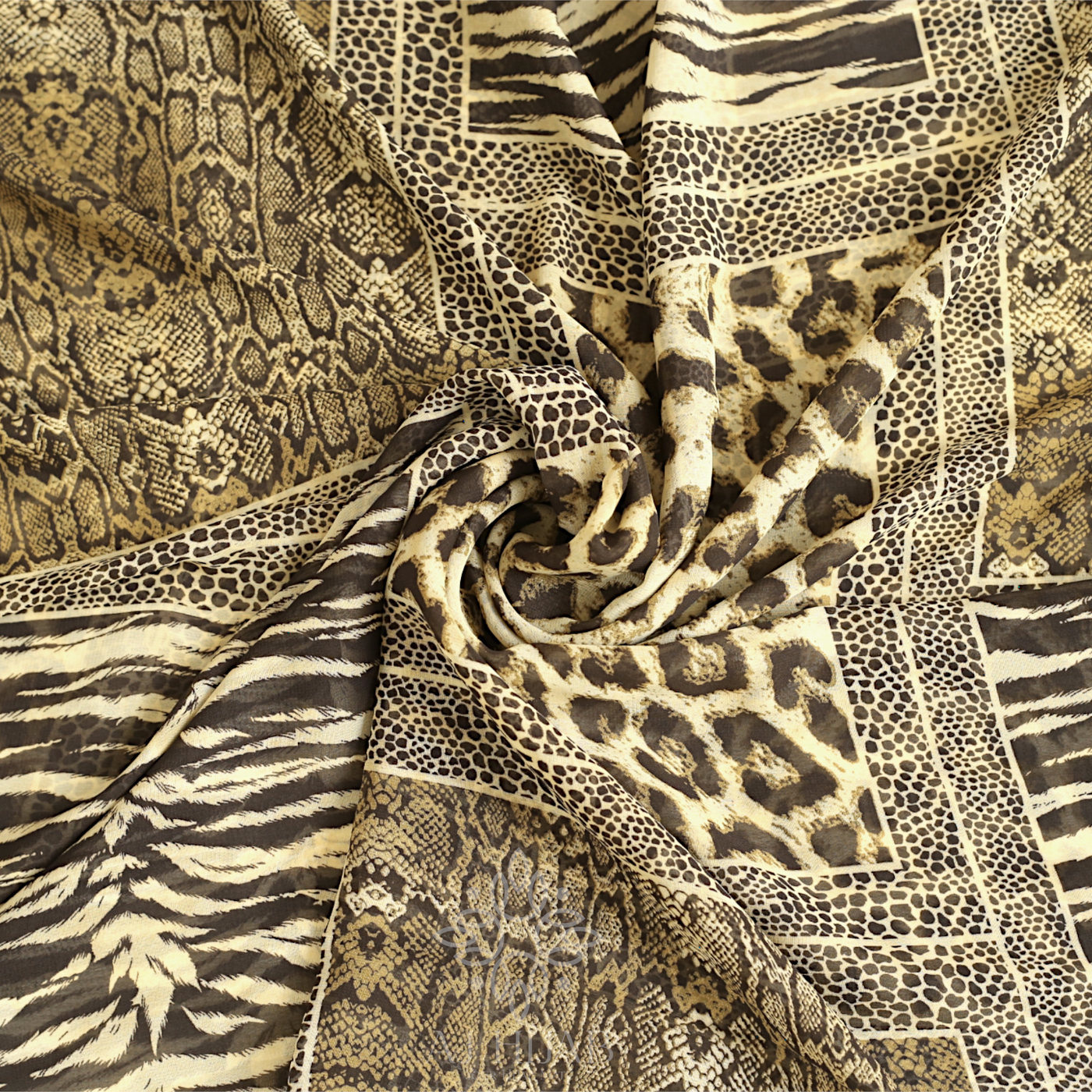 Cheetah Printed Georgette Hijab