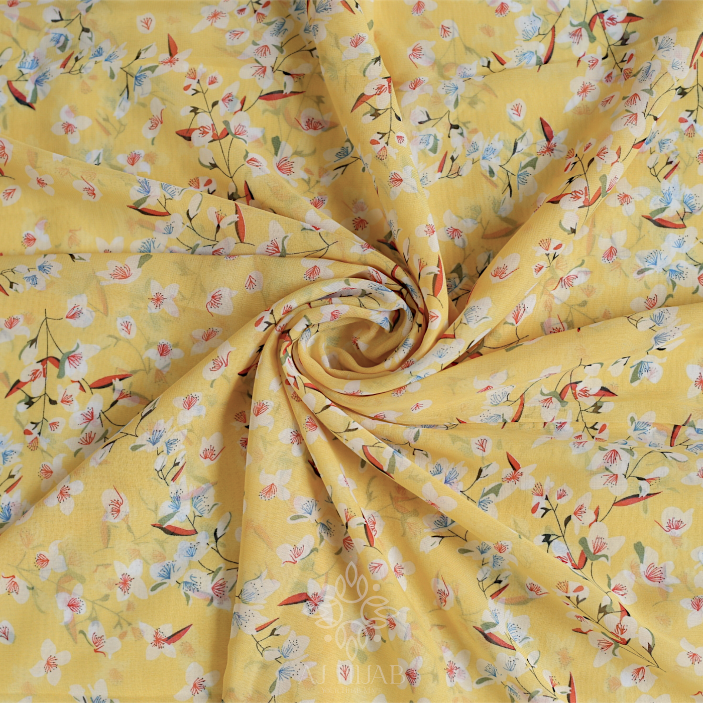 Buttercups Printed Georgette Hijab