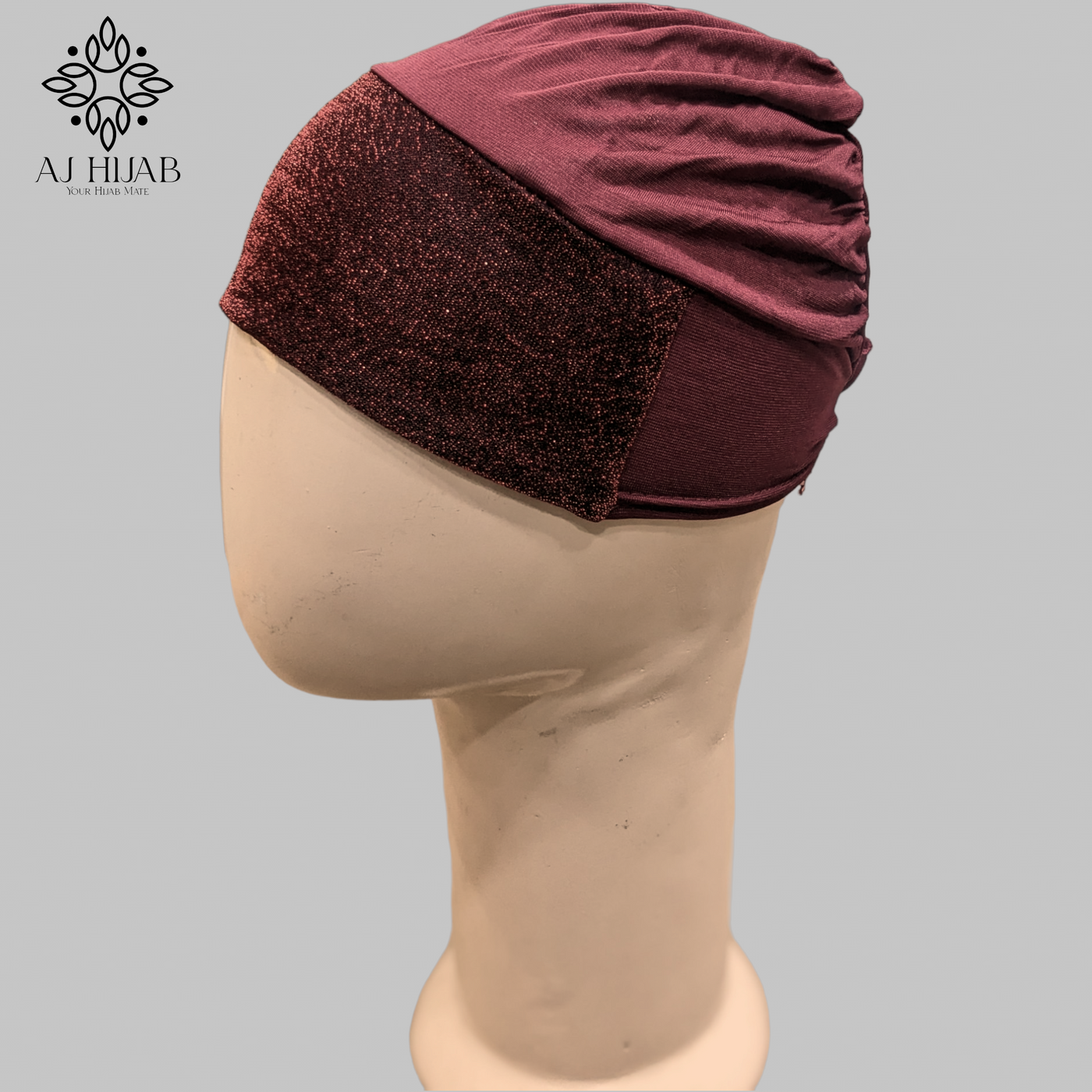 Shimmer Cap - Maroon