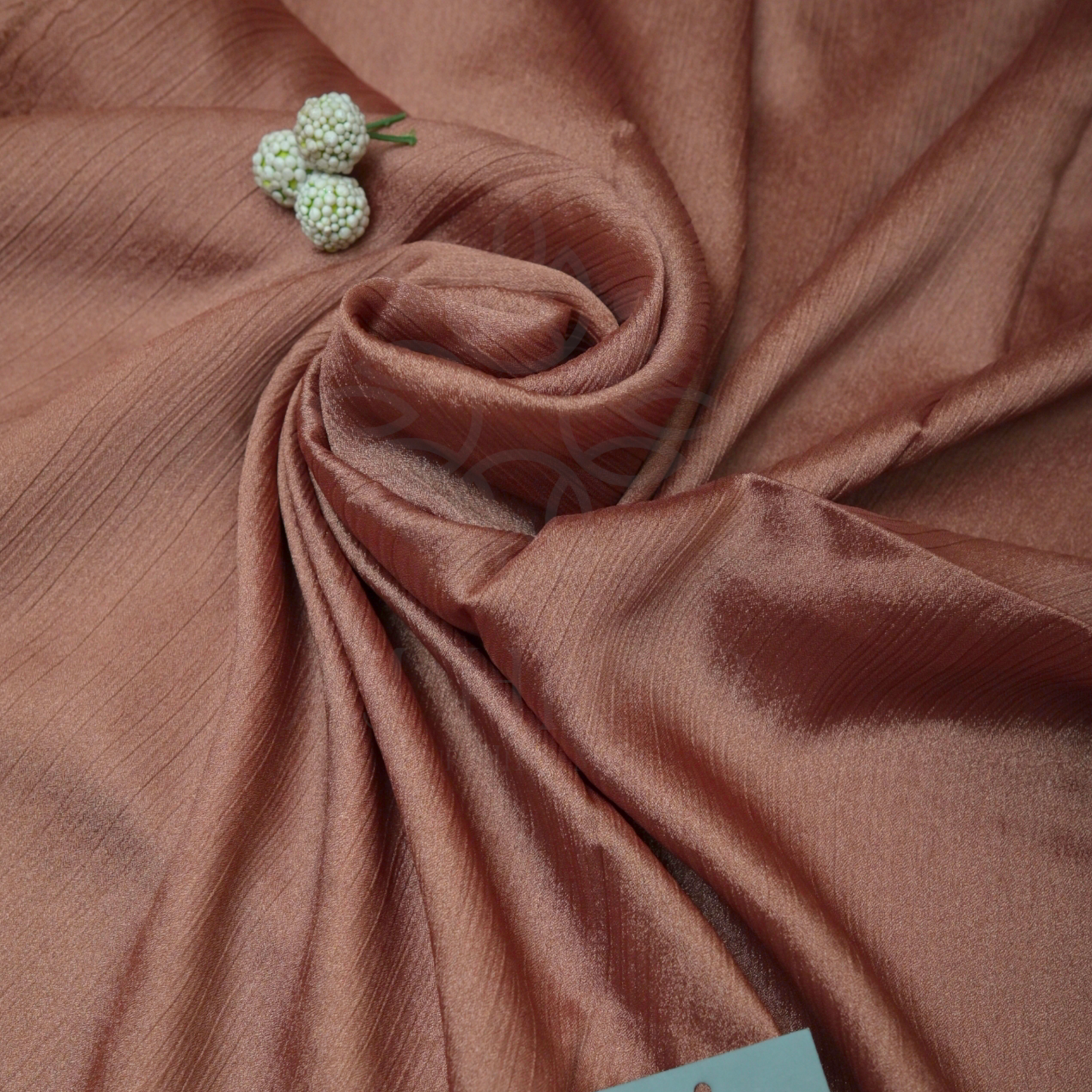 Coral Silk Crinkle Hijab