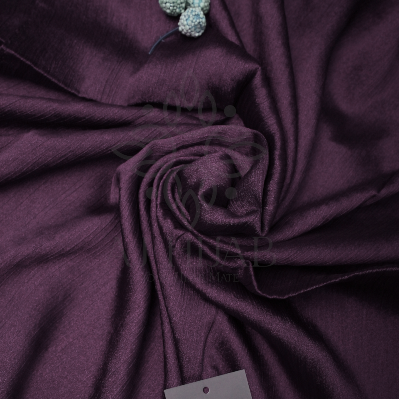 Purple Silk Crinkle Hijab