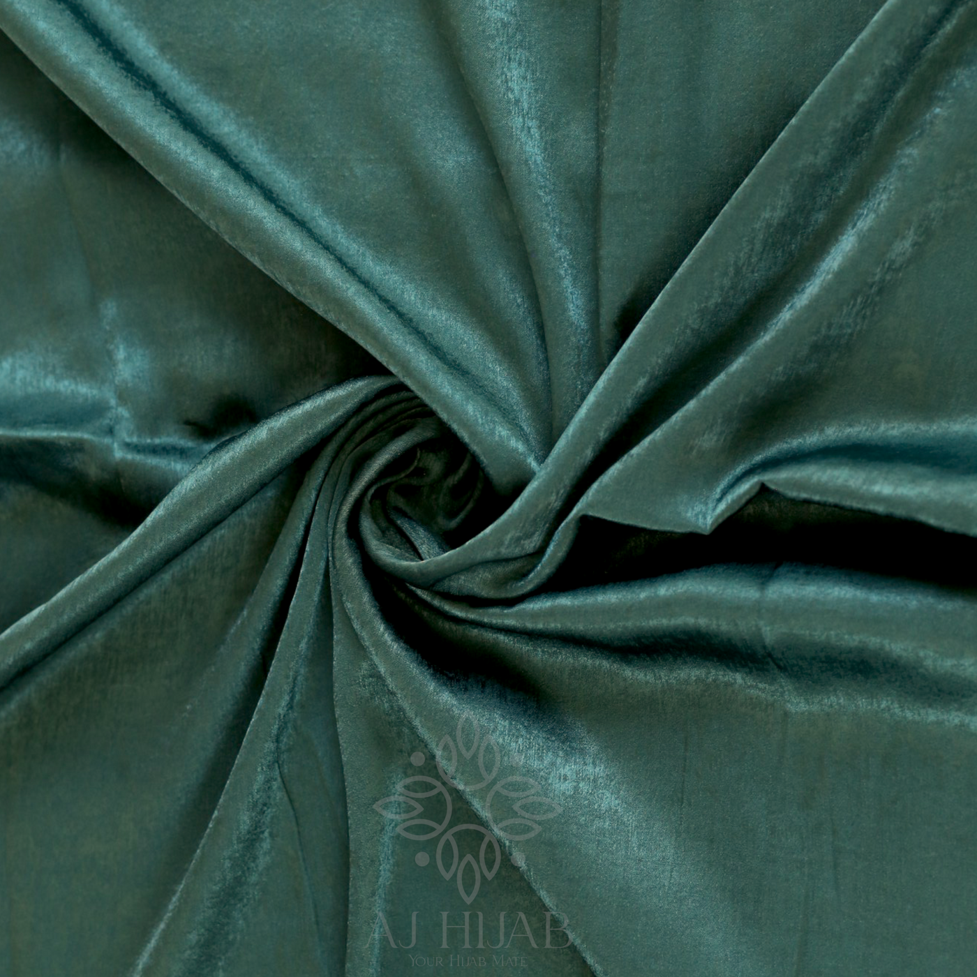 Dark Green Silken Hijab