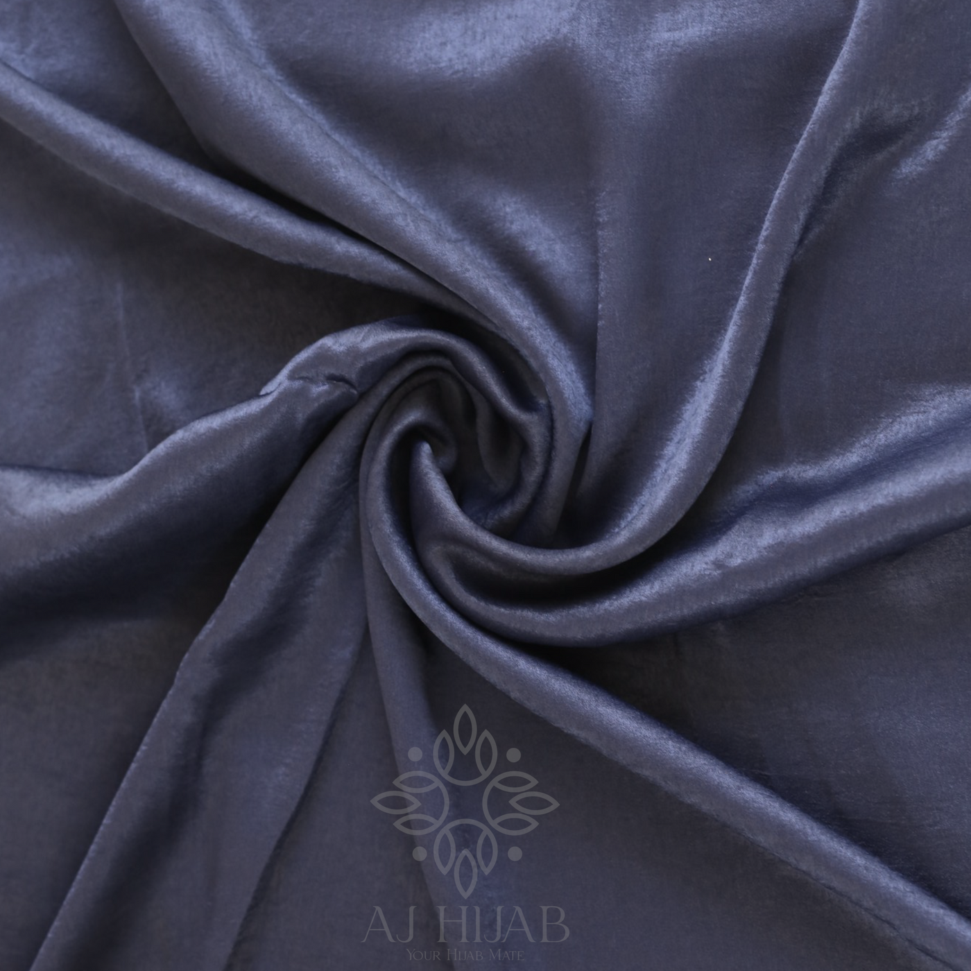 Navy Silken Hijab