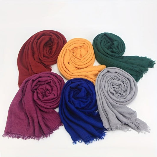 Bundle Of 6 - Crimps Hijab (Select Colors)